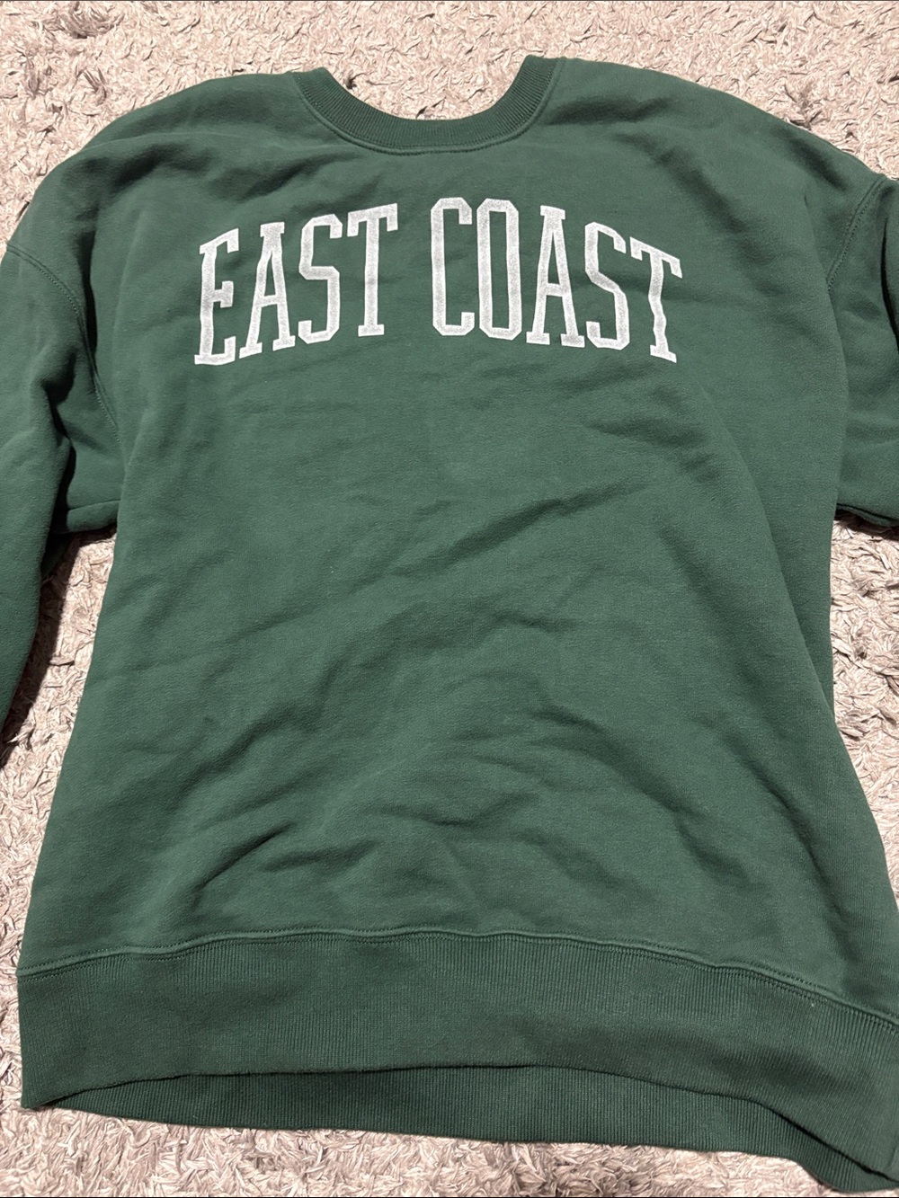 Hollister East Coast Dark Green Crewneck Sweatshirt Size XS